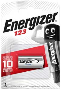 ENERGIZER 123A LITHIUM BATTERY