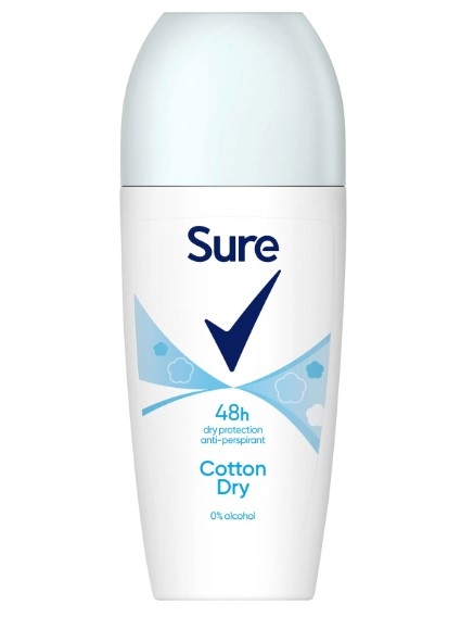 SURE ROLL ON COTTON DRY 50ML