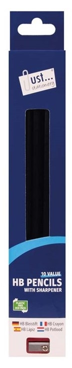 J/S HB PENCILS 10 PACK + SHARPENER
