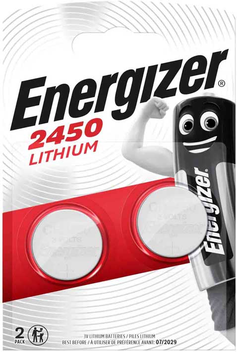 ENERGIZER CR2450 LITHIUM 2PK BATTS