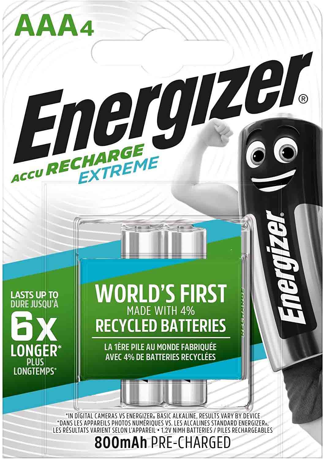 ENERGIZER AAA 2PK RECHARGABLE BATTS