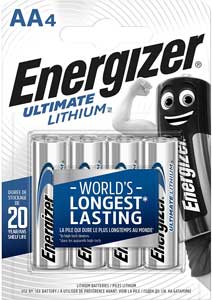ENERGIZER AA LITHIUM 4PK BATTS