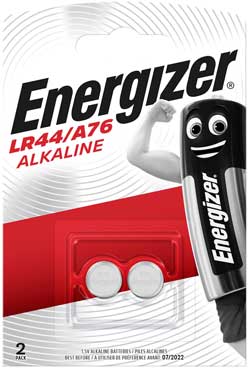 ENERGIZER LR44 ALKALINE 2PK BATTS