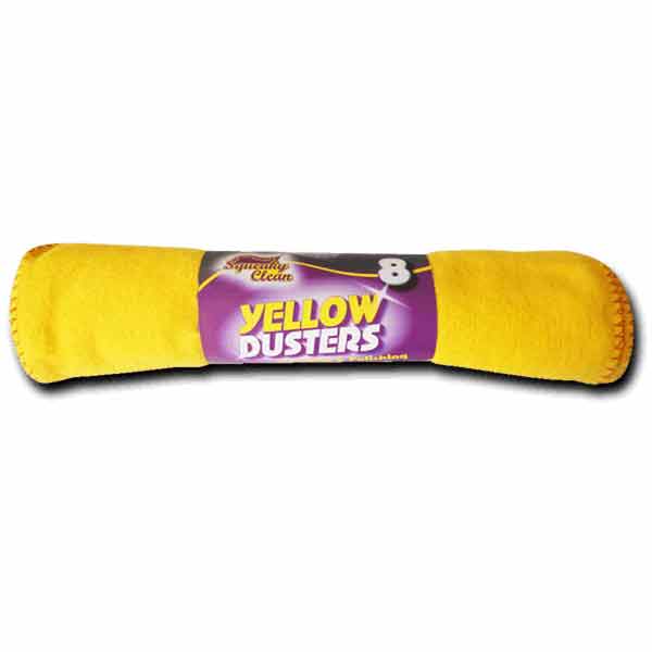 SQKY CLEAN YELLOW DUSTERS 8 PK