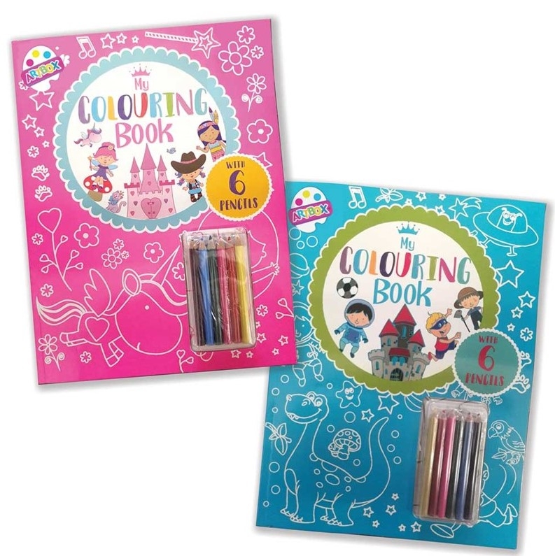 COLOURING BOOK WITH PENCILS