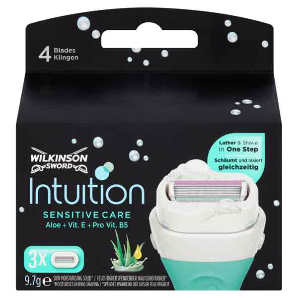 W/S INTUITION SENSITIVE BLADES 3PK