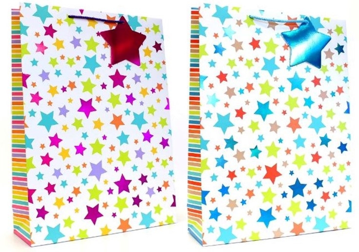 GIFT BAG STARS XL W32XH44XD11CM