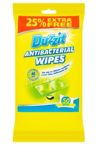 DUZZIT ANTI BACTERIAL WIPES 50PK