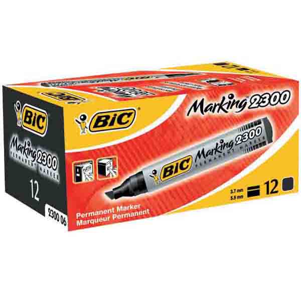 BIC PERMANENT MARKER BLACK BOXED