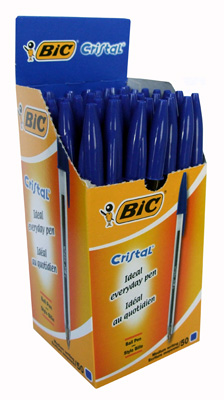 BIC CRISTAL BLUE PEN MEDIUM