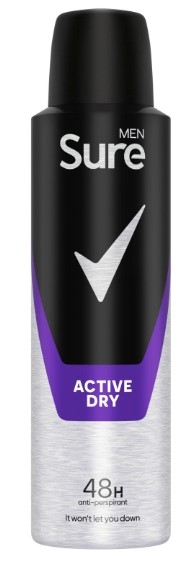 SURE DEORDORANT ACTIVE DRY MEN
