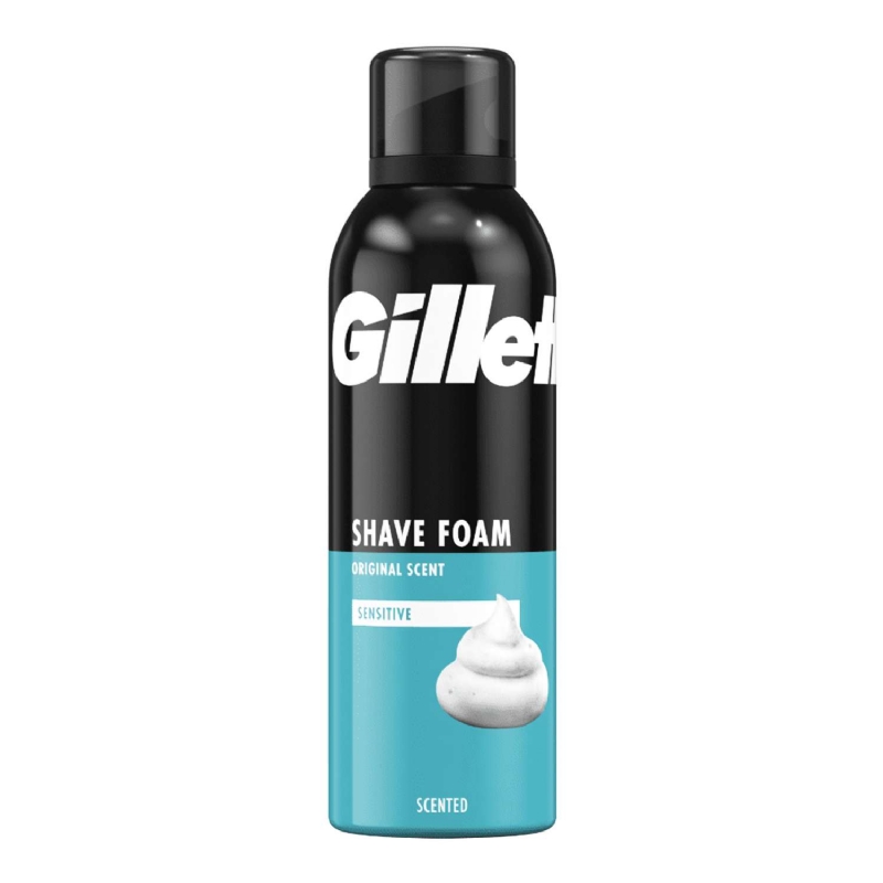 GILLETTE SENSITIVE SHAVE FOAM 200ml