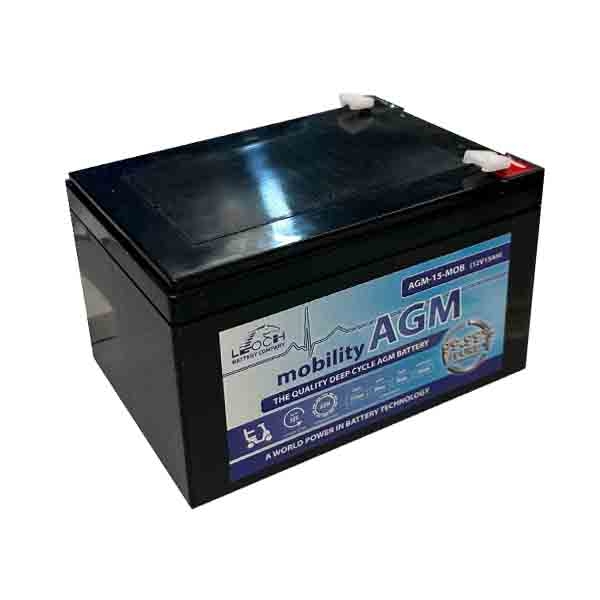 LEOCH MOBILITY 12V 15AH AGM BATTERY