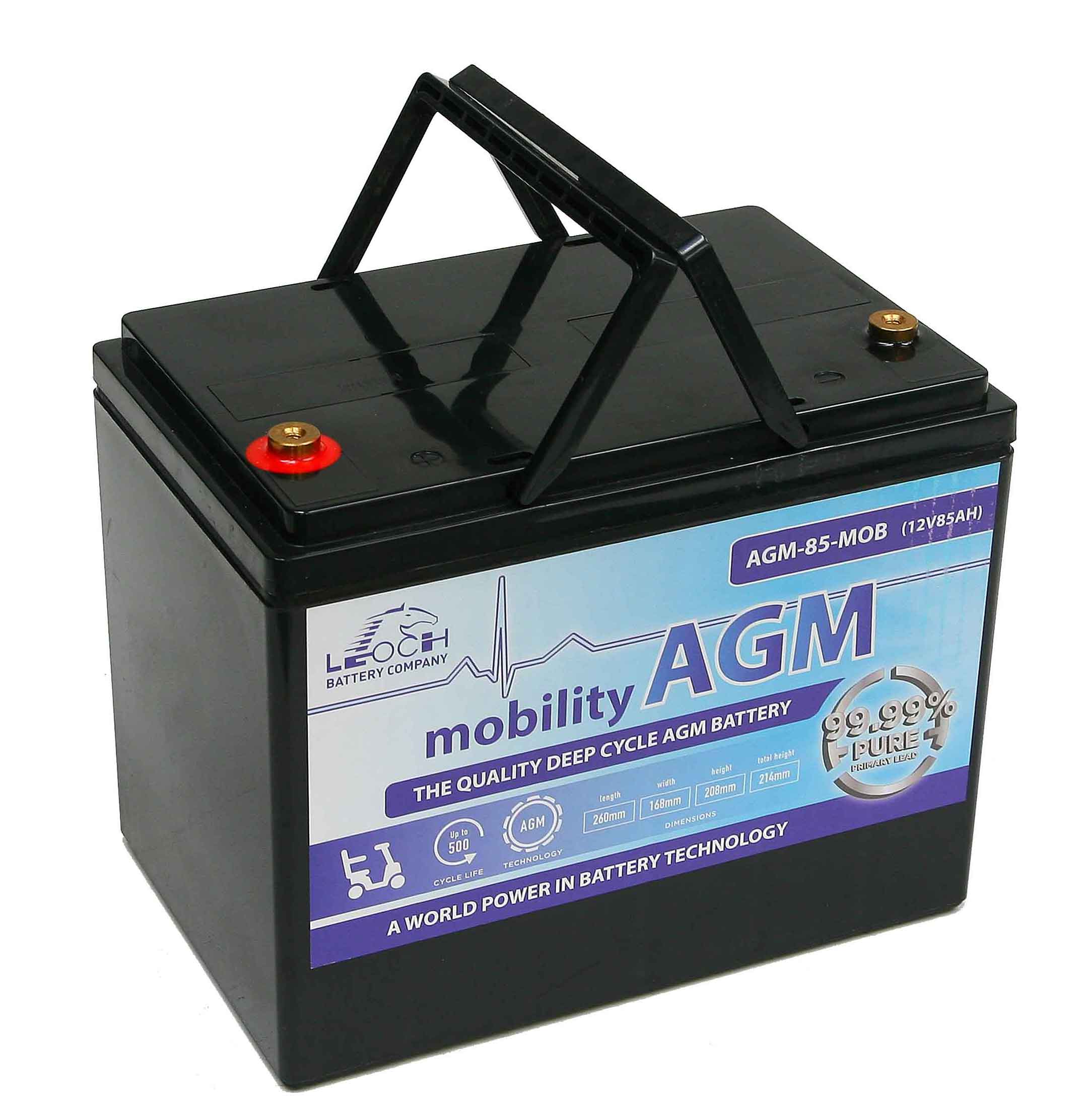 LEOCH MOBILITY 12V 85AH AGM BATTERY