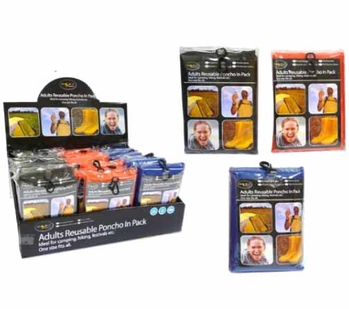 ROYLE ADULT PONCHO-IN-CASE CDU
