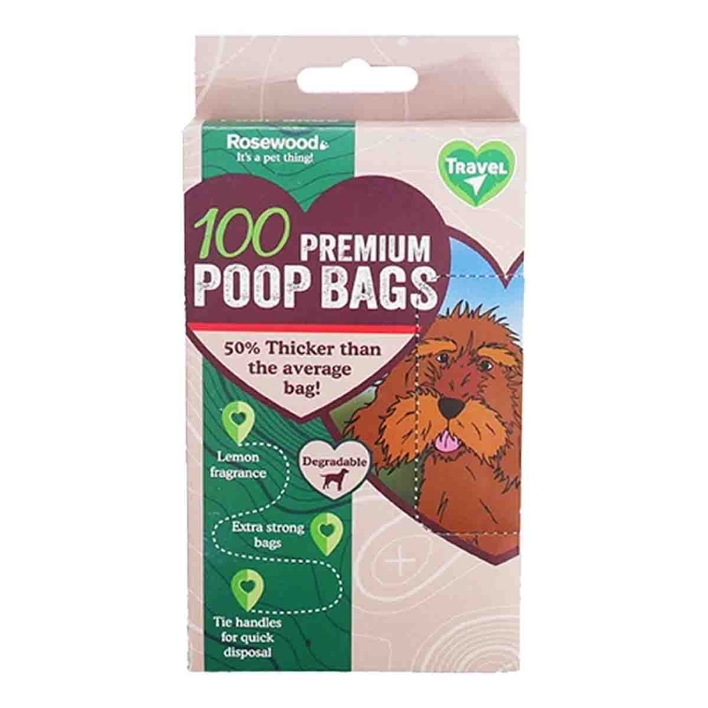 R/WOOD DEGRADABLE POOP BAGS 100PK