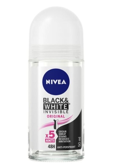 NIVEA DEO MEN BLK & WHITE ROLL 50ML