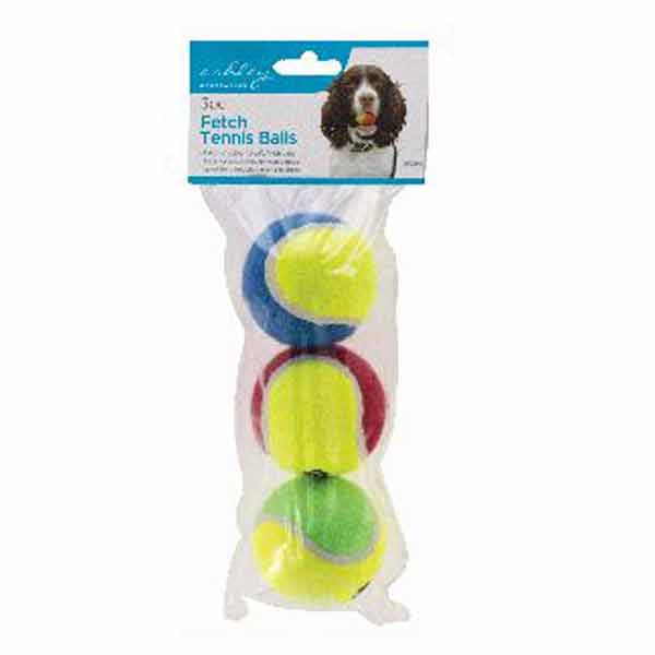 ASHLEY FETCH TENNIS BALLS 3 PK
