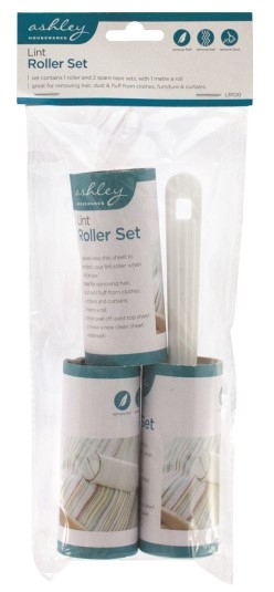 LINT ROLLER SET W 2X1M SPARE ROLLS