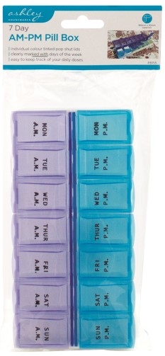 ASHLEY 7 DAY AM-PM PILL BOX