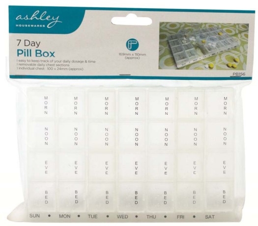 ASHLEY 7 DAY PILL BOX
