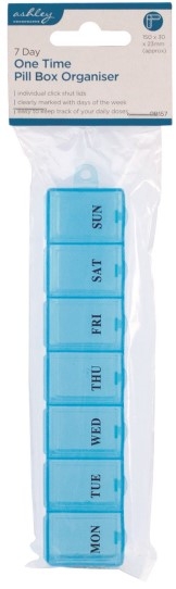 ASHLEY 7 DAY ONE DOSE PILL BOX