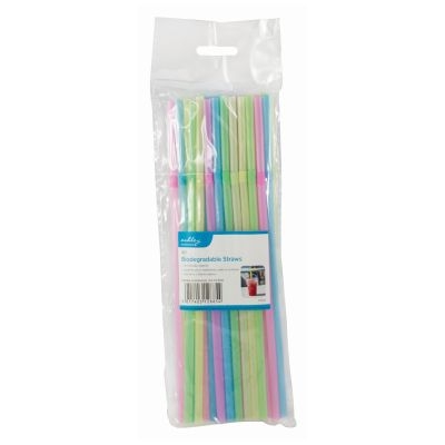 ASHLEY BIODEGRADABLE STRAWS 40PK