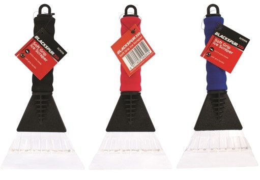 BLACKSPUR SOFT GRIP ICE SCRAPER