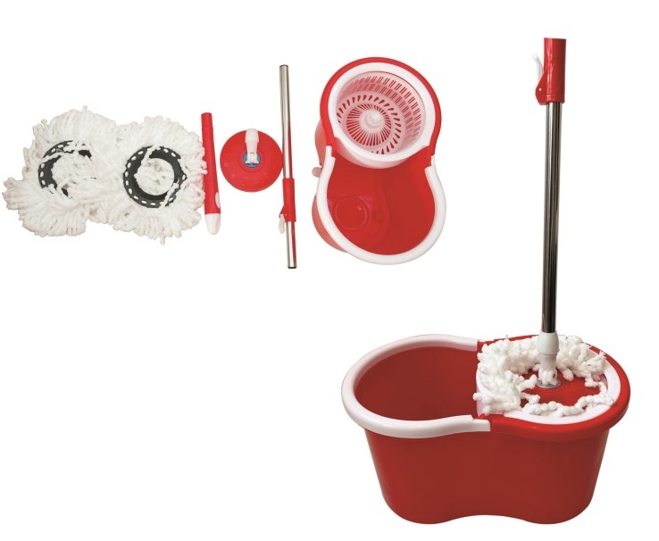 2 MOP HEADS WITH SPINNING MOP