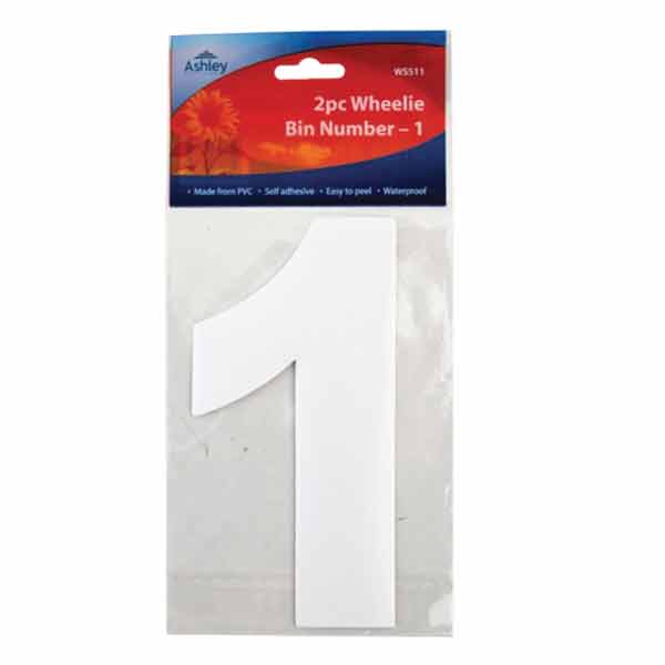 ASHLEY NUMBER 1 WHEELIE BIN 2PK