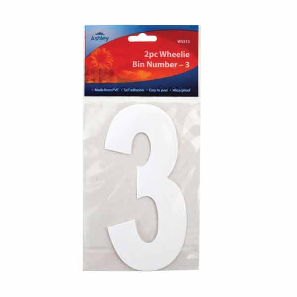 ASHLEY NUMBER 3 WHEELIE BIN 2PK