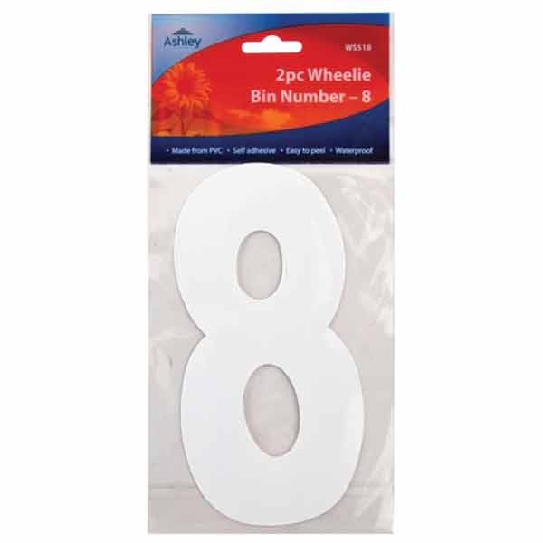 ASHLEY NUMBER 8 WHEELIE BIN 2PK