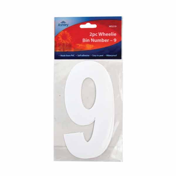 ASHLEY NUMBER 9 WHEELIE BIN 2PK