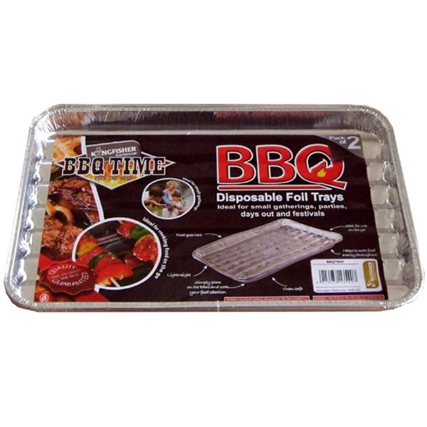 K/F FOIL BBQ GRILL TRAYS 2 PK