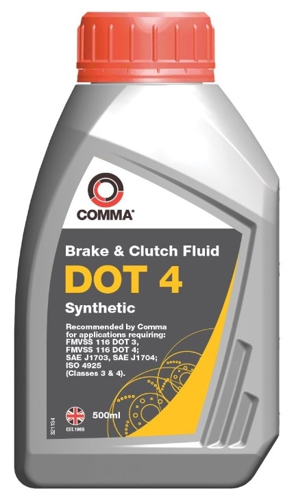 COMMA DOT 4 BRAKE FLUID 500ML