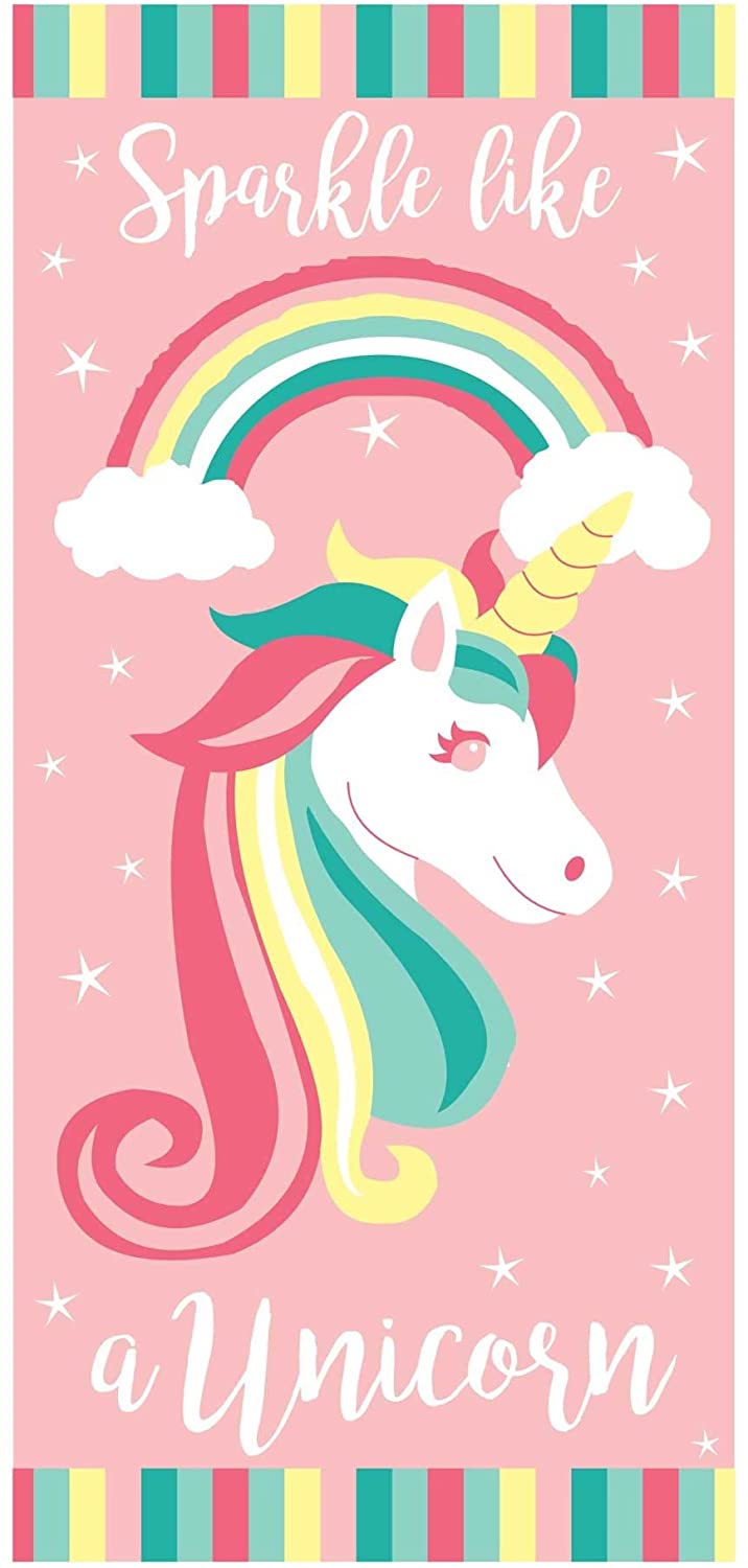 UNICORN DESIGN PRINTED BEACH TOWEL