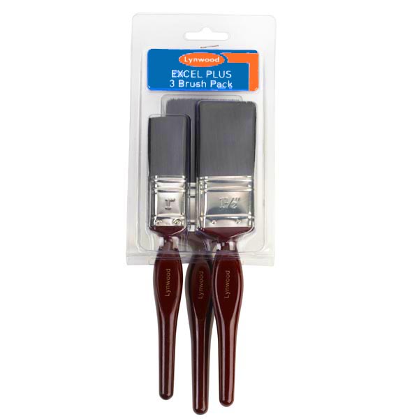 LYNWOOD EXCEL PLUS BRUSH SET 3 PCE