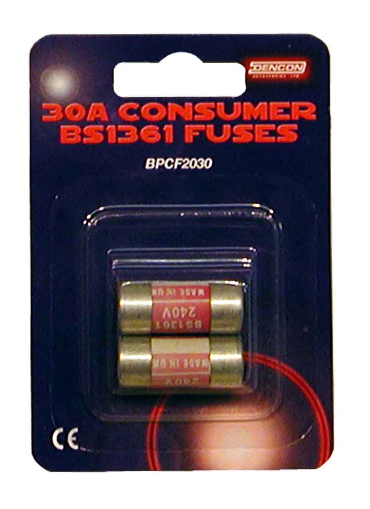 DENCON 30 AMP CONSUMER FUSE 2PK