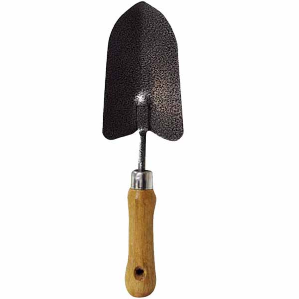 K/F 30CM WOODEN HANDLED HAND TROWEL