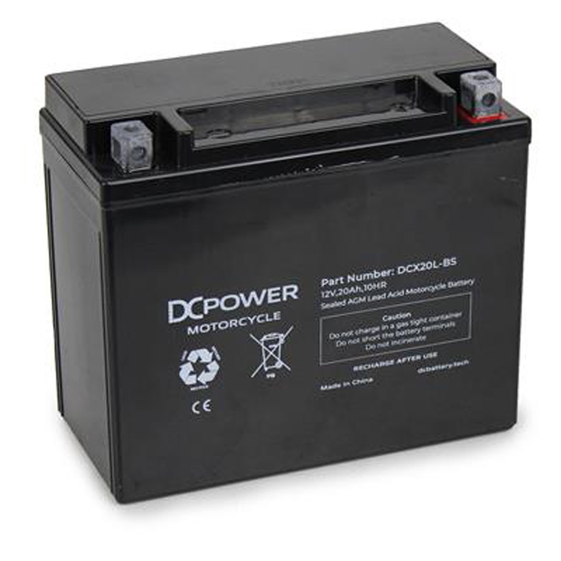 DCX20L-BS HARLEY MOTORCYCLE BATTERY
