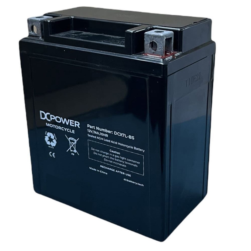 DCX7A-BS MOTORCYCLE BATTERY