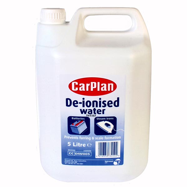CARPLAN DE-IONISED WATER 5 LITRE