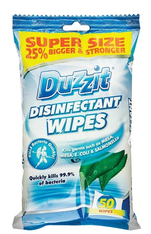 DUZZIT DISINFECTANT WIPES 50PK