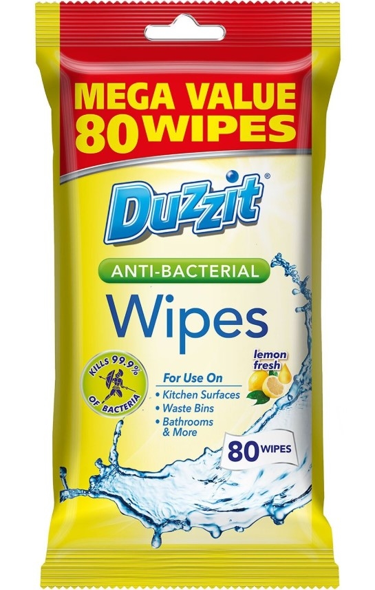 DUZZIT ANTI BACTERIAL WIPES 80PK