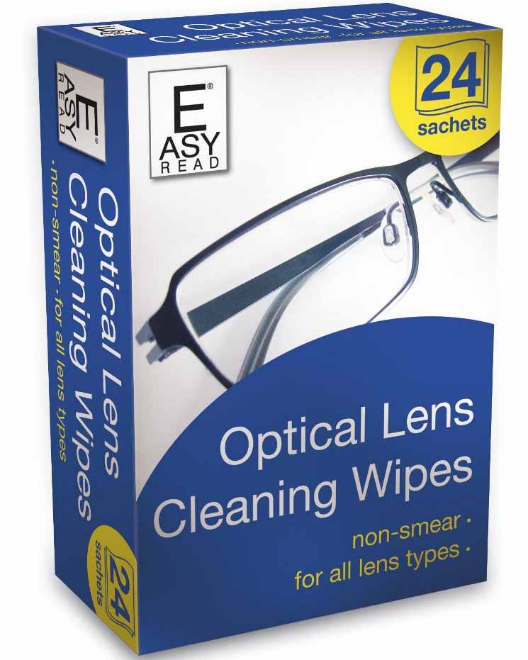 OPTICAL LENS CLEANING WIPES 24PACK