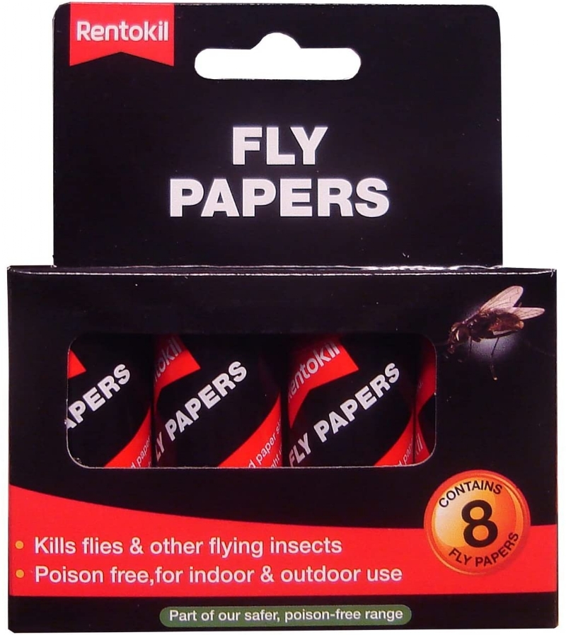RENTOKIL FLY PAPERS 8 PACK