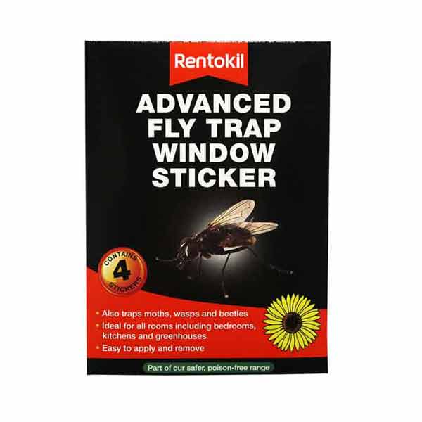 RENTOKIL FLY WINDOW STICKER 4 PACK