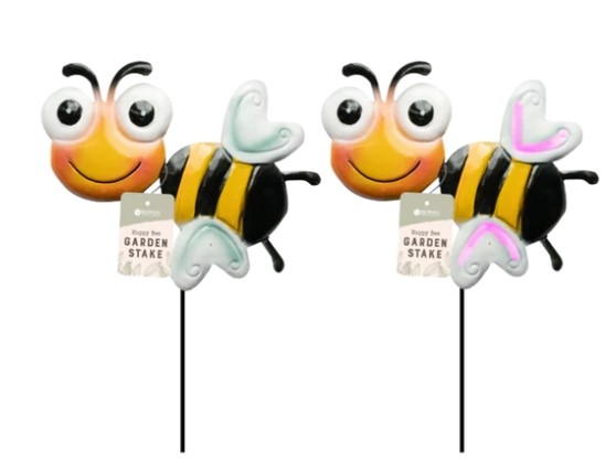 ROWAN HAPPY BEE METAL GARDEN STAKE