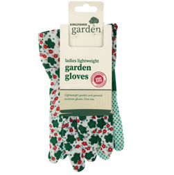 K/F LADIES COTTON POLKA DOT GLOVES