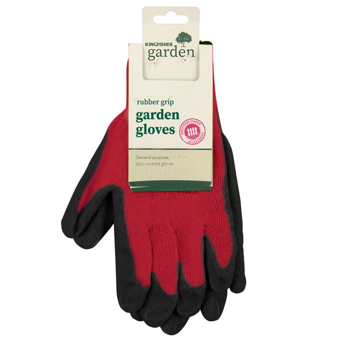 K/F LARGE RUBBER GRIP WORK GLOVES